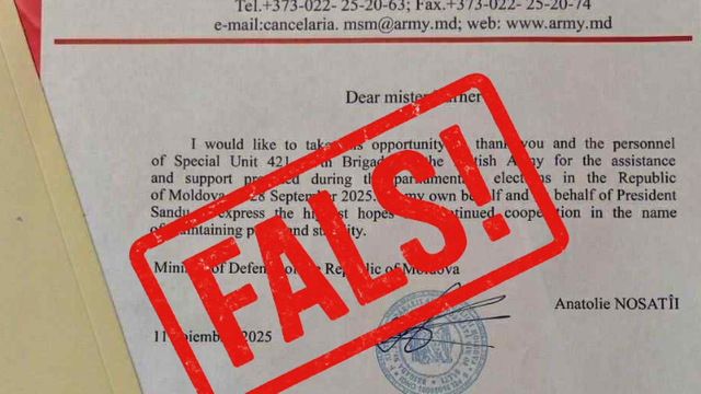 „Are scopul de a denigra imaginea instituțiilor statului”. Ministerul Apărării denunță un fals distribuit pe Telegram