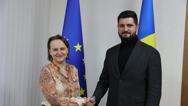 Prioritățile sectorului energetic, discutate de Dorin Junghietu și ambasadoarea UE, Iwona Piorko