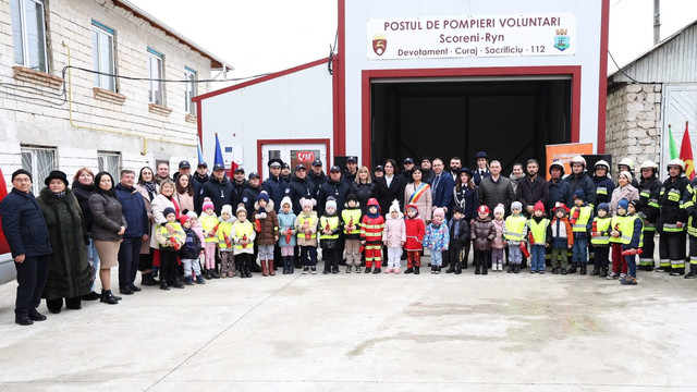 Un nou Post de Salvatori și Pompieri a fost inaugurat în raionul Strășeni (FOTO)