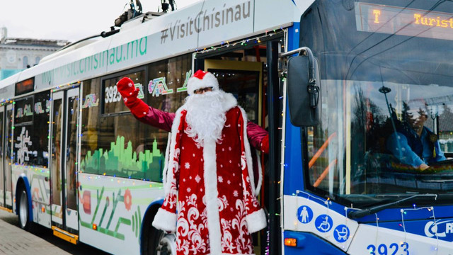 Excursii tematice cu Moș Crăciun, organizate la Chișinău până pe 6 ianuarie