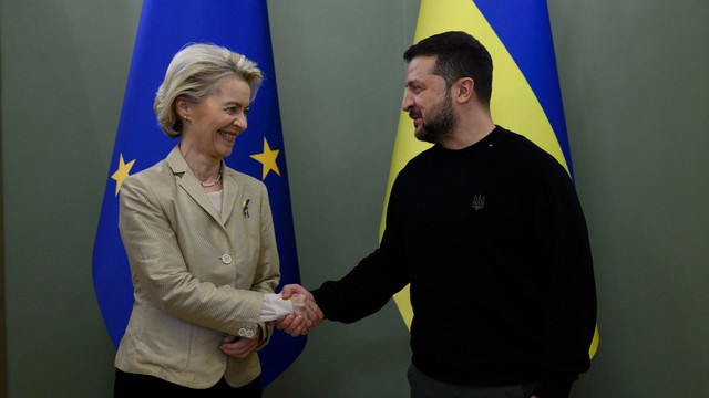Volodimir Zelenski a discutat cu Ursula von der Leyen despre „ultimele evoluții ale discuțiilor de pace”