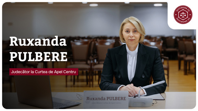 Judecătoarea Curții de Apel Centru, Ruxanda Pulbere, a picat evaluarea externă

