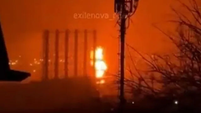 Incendiu la rafinăria rusă Tuapse, atacată peste noapte de ucraineni cu drone (Video)