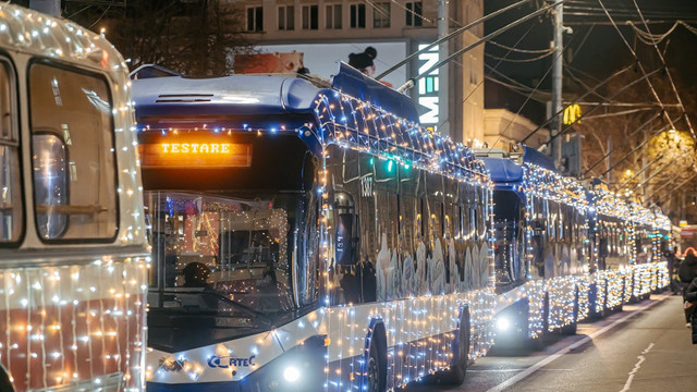 Transportul public din capitală va circula, pe 1 ianuarie, conform unui orar ajustat

