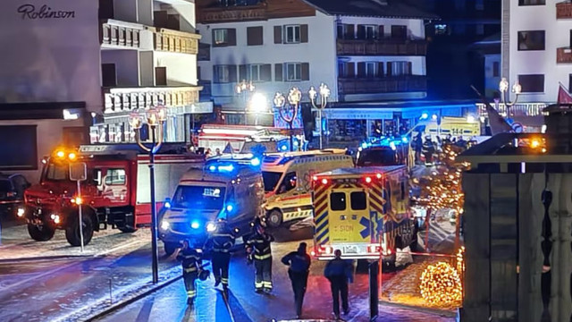 Explozie în noaptea de Anul Nou într-o stațiune de schi din Elveția. Mai multe persoane au murit 