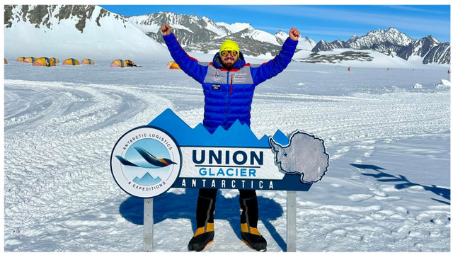 Alpinistul român Adrian Ahrițculesei a cucerit cel mai înalt vârf din Antarctica

