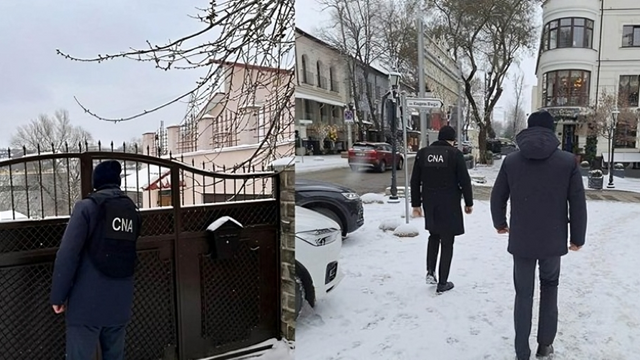 Percheziții în centrul Chișinăului. Oamenii legii au descins la o construcție aflată pe strada pietonală