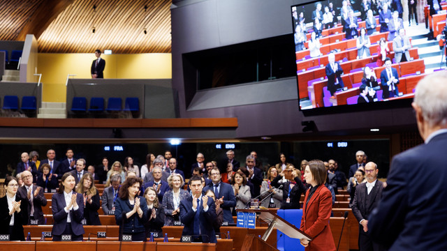 Maia Sandu, avertisment de la tribuna APCE: Invazia Rusiei împotriva Ucrainei reprezintă o amenințare directă nu doar pentru Kiev, ci și pentru securitatea Republicii Moldova