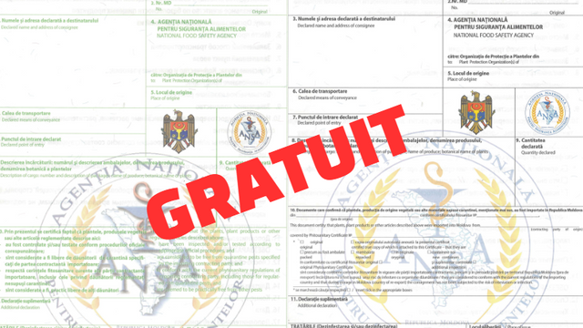 ANSA elimină tarifele pentru certificatele fitosanitare la export
