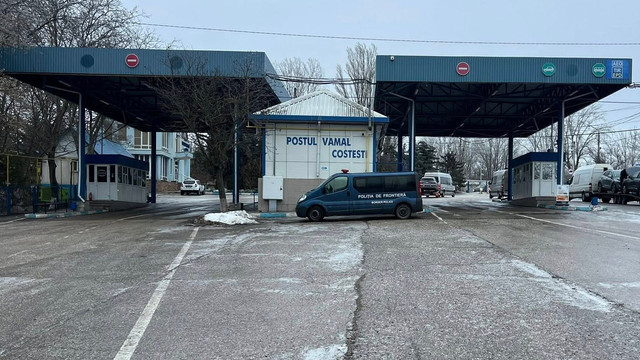 Posturile vamale din Republica Moldova activează în regim normal. Dificultăți de circulație la Costești


