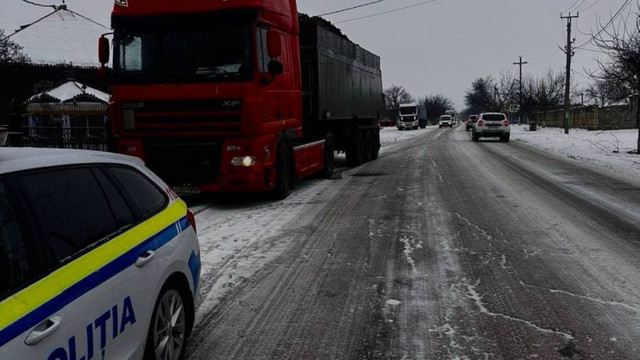 Circulația transportului de mare tonaj, suspendată până sâmbătă dimineață