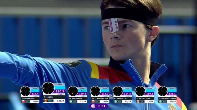 Țintașul Clementii Ursu campion european la juniori în proba de pistol cu aer comprimat

