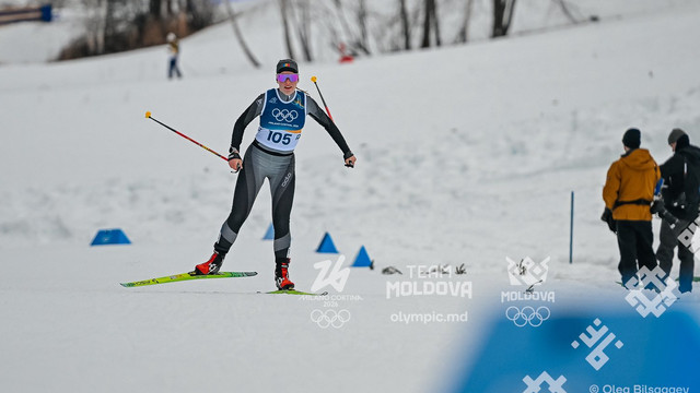 Elizaveta Hlusovici, locul 104 la 10 km schi fond la debutul olimpic (FOTO)

