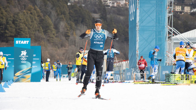 Iulian Luchin va purta drapelul R. Moldovei la ceremonia de închidere a JO de iarnă 2026
