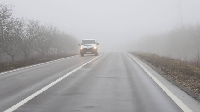 Ceață și polei pe mai multe drumuri naționale

