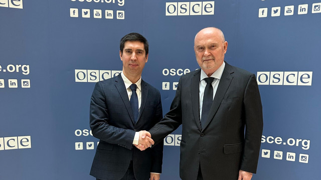 Mihai Popșoi s-a întâlnit la Viena cu secretarul general al OSCE, Feridun Hadi Sinirlioğlu. Securitatea regională și dialogul Chișinău–Tiraspol, pe agendă