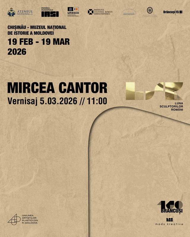 ICR „Mihai Eminescu” susține prezența artistului român Mircea Cantor în programul „Luna Sculptorilor Români la Chișinău”