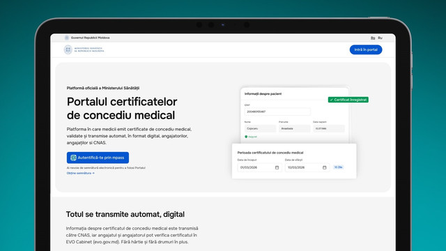 Peste 2.300 de certificate medicale digitale au fost emise chiar în prima zi de la lansare

