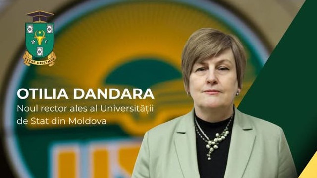 Otilia Dandara, aleasă rector al Universității de Stat din Moldova

