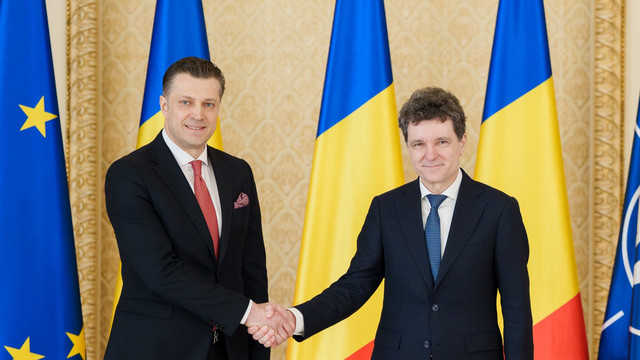 Ambasadorul R. Moldova în România, Mihai Mîțu, a prezentat scrisorile de acreditare președintelui României, Nicușor Dan

