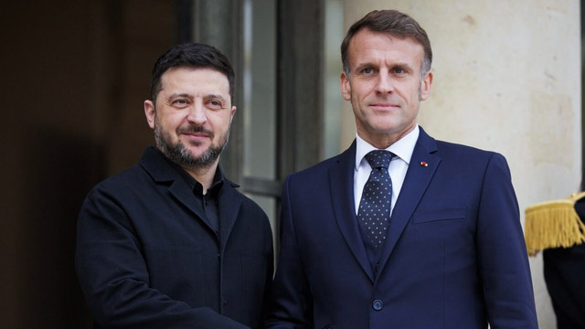 Macron, alături de Zelenski: „Nimic nu ne va abate de la sprijinul pentru Ucraina”