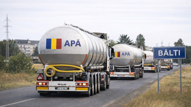 Municipiul Iași trimite cisterne cu apă potabilă în orașul Bălți, în contextul crizei de alimentare cu apă