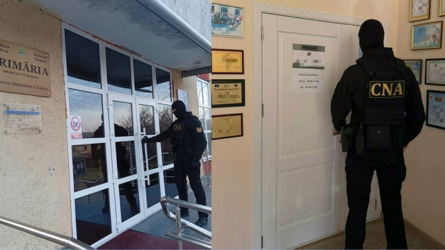 Primarul orașului Căușeni, reținut de CNA: Ar fi pretins mită de 89 de mii de lei pentru atribuirea unui contract de lucrări

