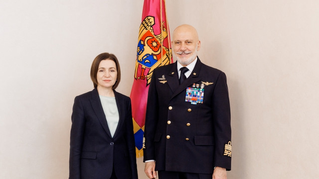 Maia Sandu s-a întâlnit cu Președintele Comitetului Militar al NATO. Discuțiile s-au axat pe amenințările din spațiul cibernetic și informațional