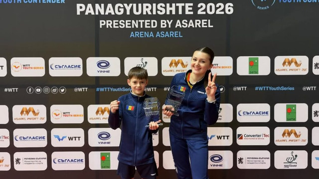 Patru medalii de bronz pentru R. Moldova la turneul de tenis de masă „WTT Youth Contender”
