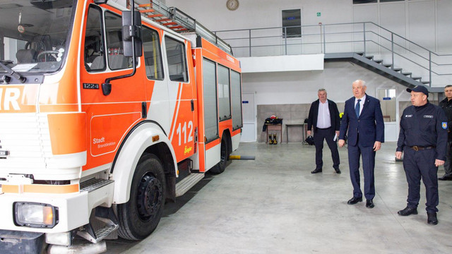 Alexandru Munteanu a vizitat unitatea de salvatori și pompieri din Ocnița (Foto)