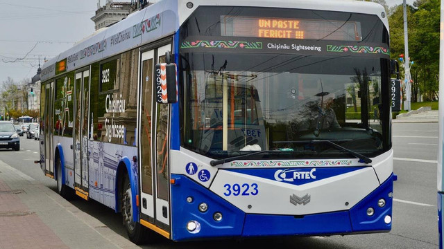 Transportul public din Chișinău va circula în regim special de Paște 