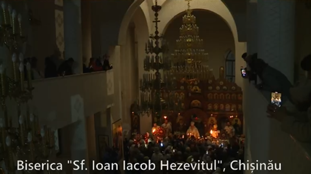 LIVE | Slujba Învierii de la Biserica „Sfântul Ioan Iacob Hozevitul” din Chișinău