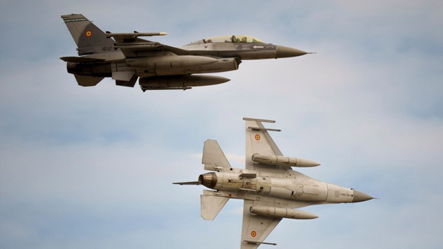 Alertă la granița României. Avioane F-16 ridicate de la sol și mesaje RO-Alert în Tulcea, în urma atacurilor rusești din Ucraina 