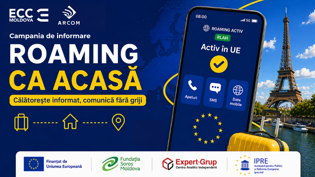Campania de informare „Roaming ca acasă – Călătorește informat, comunică fără griji”. Cât trafic și câte minute puteți folosi, când se consideră utilizare abuzivă a roamingului în UE