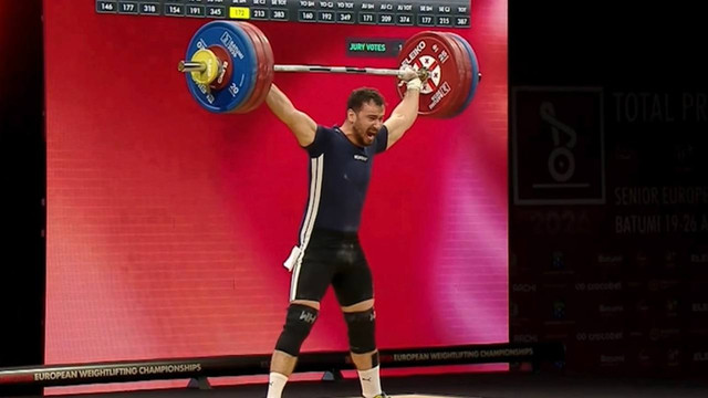 Halterofilul Marin Robu a devenit în premieră campion european