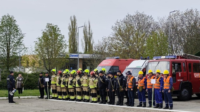 Exerciții de protecție civilă la Cantemir: scenarii de cutremur, inundații și accidente, simulate pentru testarea intervenției

