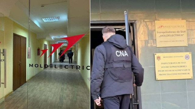 Patru persoane au fost reținute în urma perchezițiilor efectuate la Moldelectrica. Detalii de la CNA