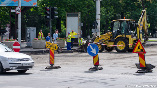 Trafic restricționat parțial pe strada Melestiu din capitală
