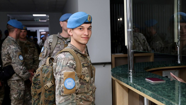 Militarii moldoveni detașați în misiunea ONU în Liban au revenit acasă (Foto)