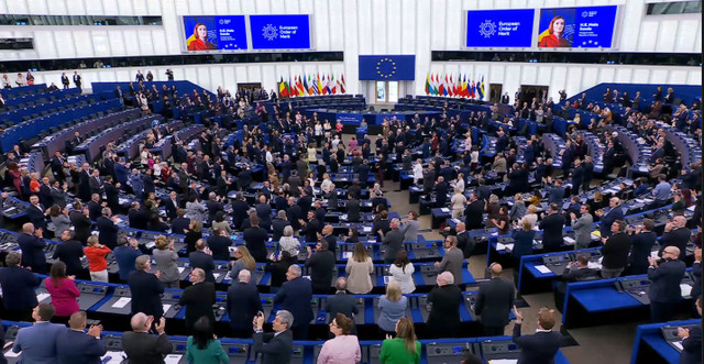 FOTO | Maia Sandu a primit la Strasbourg Ordinul European de Merit. „Meritul aparține cetățenilor Republicii Moldova”
