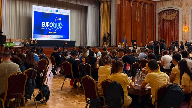 Cei mai buni liceeni din R. Moldova au participat la finala națională a concursului intelectual „EuroQuiz 2026”. „Ne pregătim încă de anul trecut” 