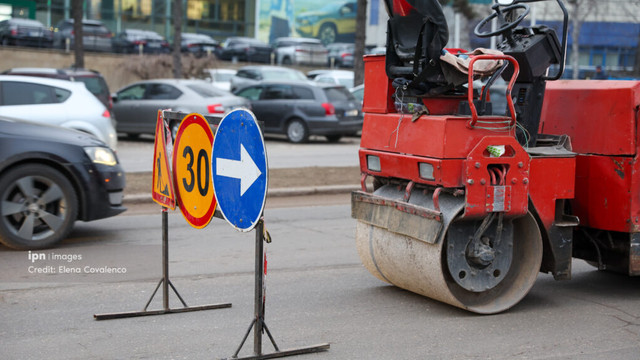 Traficul suspendat parțial pe strada Burebista și pe bulevardul Iuri Gagarin din Chișinău
