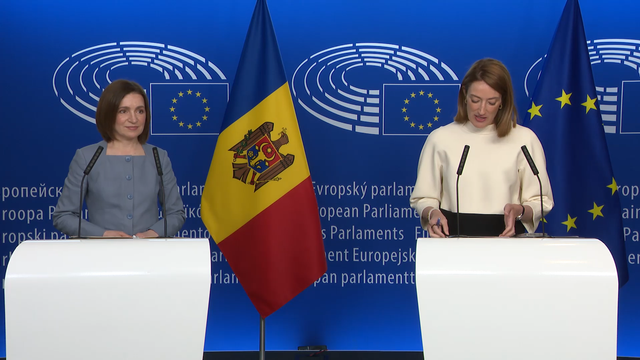 LIVE | Conferință de presă susținută la Strasbourg de președinta Maia Sandu și președinta Parlamentului European, Roberta Metsola