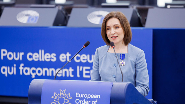 Siegfried Mureșan: „Maia Sandu a primit Ordinul de Merit al Parlamentului European nu doar pentru ce a făcut pentru R. Moldova, ci și pentru ce a făcut pentru Europa”