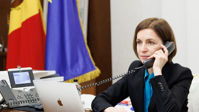 Maia Sandu a purtat convorbiri telefonice cu lideri europeni pentru avansarea negocierilor de aderare la UE