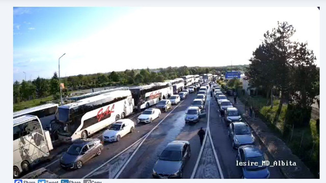 În atenția călătorilor: Trafic intens la PTF Leușeni și Sculeni 

