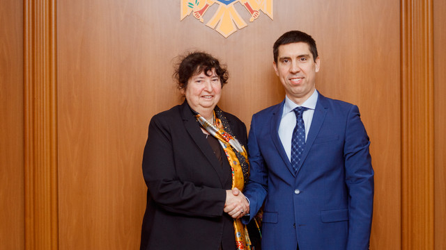 Mihai Popșoi s-a întâlnit cu ambasadoarea Austriei, Stella Avallone care își încheie mandatul la Chișinău
