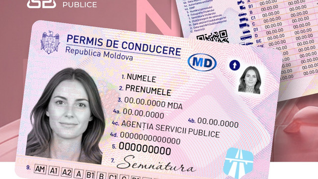 ASP lansează un nou model de permise de conducere. Documentul va include cod QR și 40 de elemente de securitate (VIDEO)