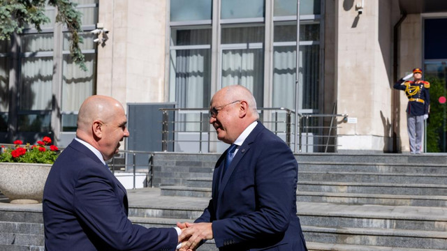 Alexandru Munteanu l-a primit la Chișinău pe premierul României, Ilie Bolojan: „Proiectele comune și reziliența regională, priorități ale cooperării bilaterale”