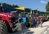 Un polițist a fost lovit de roata unui tractor, în timpul protestului fermierilor din raionul Ștefan Vodă